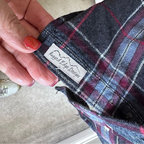 Soft flannel custom bleached shirt women’s medium - Picture 12 of 12